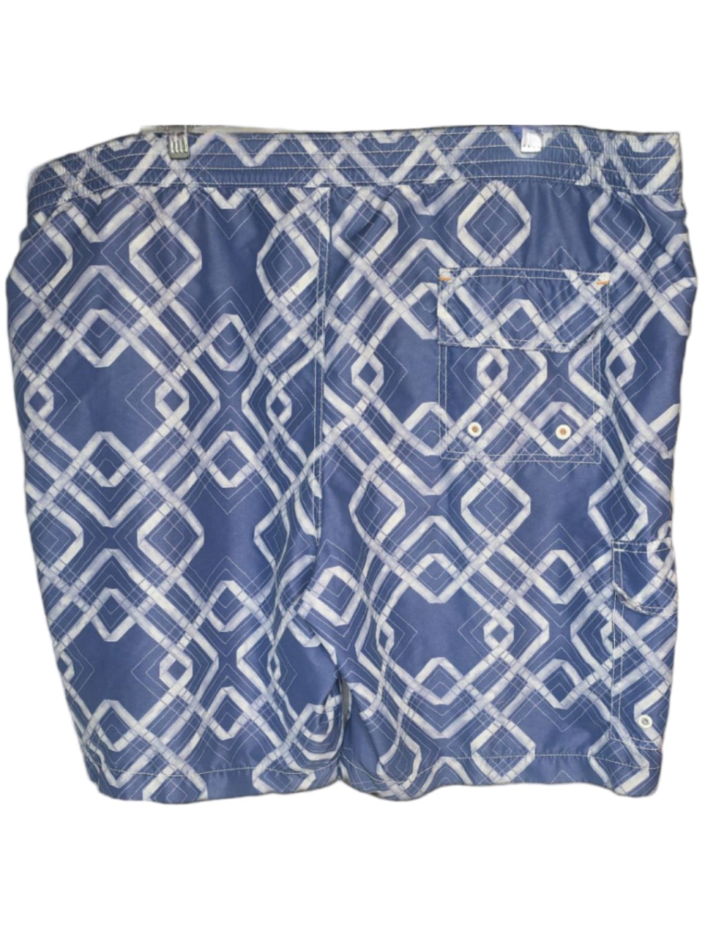 Tommy Bahama Relax Swim Trunks Mens XXL Blue Geometric Board Shorts Lined - Picture 2 of 11
